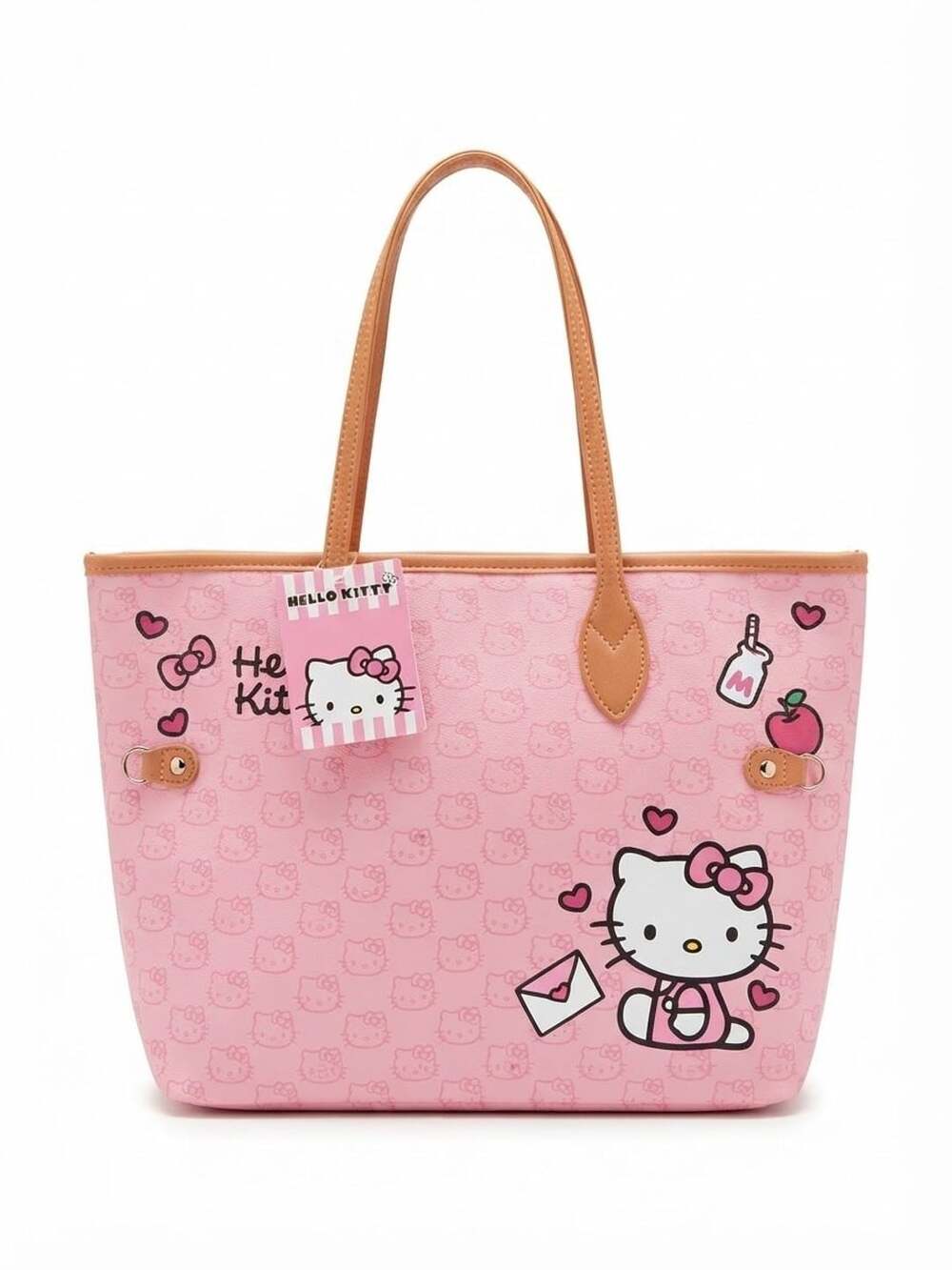 Hello Kitty Pink Monogram Tote Bag New With Tags